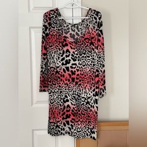FASHION TO FIGURE Cheetah Print Mini dress.